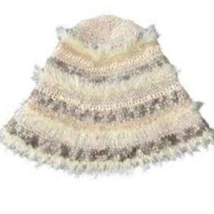 019 Urban Outfitters Fluffy Mixed Print Bucket Hat NWOT